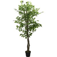 Berkfield Home Artificial Ficus Tree 630 Leaves 120 cm Green