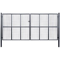 Mesh Garden Gate Galvanised Steel 400x200 cm