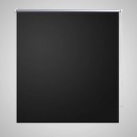 Berkfield Home Roller Blind Blackout 120 x 230 cm Black