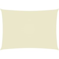 Berkfield Home Sunshade Sail Oxford Fabric Rectangular 2.5x4 m Cream in Beige