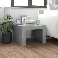 Berkfield Home Coffee Table Concrete Grey 50x50x35 cm Engineered Wood | Size: 50 x 50 x 35 cm