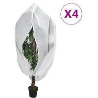 Berkfield Home Plant Fleece Covers with Zip 4 pcs 70 g/m² 3.93x3 m in White