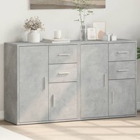 Berkfield Home Sideboards 2 pcs Concrete Grey 60x31x70 cm Engineered Wood | Size: 60 x 31 x 70 cm