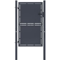 Berkfield Home Garden Gate Steel 100x150 cm Anthracite