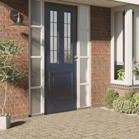 Berkfield Home Window Films Frosted Transparent Grey PVC in Black