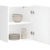 Berkfield Home Kitchen Wall Cabinets 2 pcs Porto High Gloss White Engineered Wood in Brown