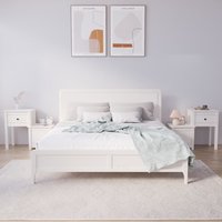 Berkfield Home Bedside Cabinet 2 pcs White 79.5x38x65.5 cm Solid Wood Pine