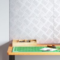 Aluminium Checker Plates Set 4 Anti Slip 50x30 cm