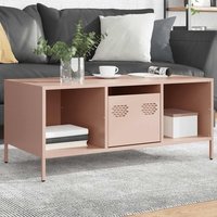 Berkfield Home Coffee Table Pink 101.5x50x43.5 cm Cold-rolled Steel
