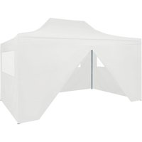 Berkfield Home Professional Folding Party Tent with 4 Sidewalls 3x4 m Steel White