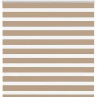 Berkfield Home Zebra Blind Sand Brown 145x150 cm Fabric Width 140.9 cm Polyester