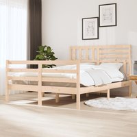 Berkfield Home Bed Frame Solid Wood 160x200 cm in Brown