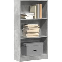 Bookcase Concrete 60x24x109 cm Engineered Wood x 24 x 109 cm