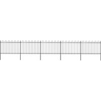Garden Fence Hoop Top Steel 8.5x1.2 m