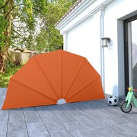 Berkfield Home Collapsible Terrace Side Awning Terracotta 160 cm in Brown