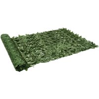 Balcony Privacy Screen Dark Green Leaves 300x150 cm