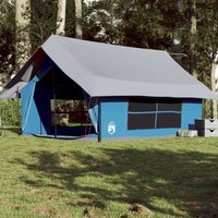 Berkfield Home Camping Tent 5-Person Blue Waterproof