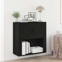 Wall Cabinet Oak 80x33x80 cm Engineered Wood x 33 x 80 cm
