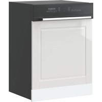 Berkfield Home Dishwasher Panel Porto High Gloss White 60x1.5x67 cm Engineered Wood