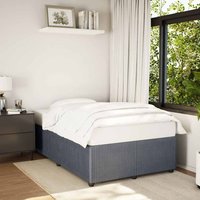 Berkfield Home Bed Frame without Mattress Dark Grey Double Velvet