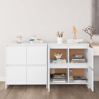 Sideboards 2 pcs 70x41x75 cm Engineered Wood x 41 x 75 cm