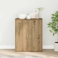Berkfield Home Sideboard Artisan Oak 60x31x70 cm Engineered Wood in Brown | Size: 60 x 31 x 70 cm