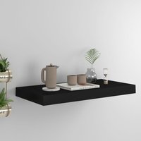 Berkfield Home Floating Wall Shelf Black 50x23x3.8 cm MDF