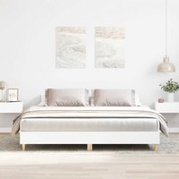 Berkfield Home Bed Frame without Mattress White 180x200cm Engineered Wood | Size: Super King
