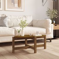 Berkfield Home Coffee Table Honey Brown 87x48x35 cm Solid Wood Pine | Size: 87 x 48 x 35 cm
