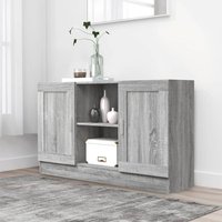 Berkfield Home Sideboard Grey Sonoma 120x30.5x70 cm Engineered Wood
