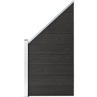 Berkfield Home Fence Panel WPC 95x(105-180) cm Grey
