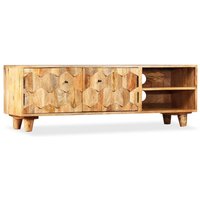 TV Cabinet Solid Mango Wood 118x35x40 cm x 35 x 40 cm