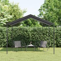 Berkfield Home Canopy Tent Anthracite 3x3 m Steel & Fabric in Black
