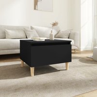 Berkfield Home Side Table Black 50x46x35 cm Engineered Wood | Size: 50 x 46 x 35 cm