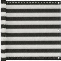 Berkfield Home Balcony Screen HDPE 90x400 cm Anthracite & White in Black