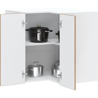 Berkfield Home Kitchen Wall Corner Cabinet "Porto" Old Wood Engineered Wood in Brown