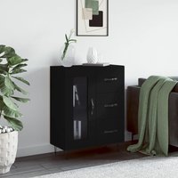 Berkfield Home Sideboard Black 69.5x34x90 cm Engineered Wood