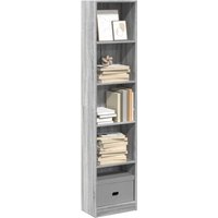 Bookcase Sonoma 40x24x176 cm Engineered Wood x 24 x 176 cm