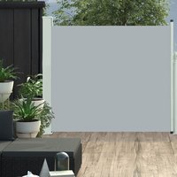 Berkfield Home Patio Retractable Side Awning 100x300 cm Grey