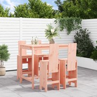 Berkfield Home 5 Piece Garden Bar Set Solid Wood Douglas in Brown