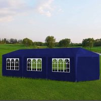 Berkfield Home Party Tent 3x9 m Blue