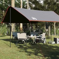 Berkfield Home Camping Tarp Orange 430x380x210 cm Waterproof | Size: 430 x 380 x 210 cm