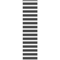 Berkfield Home Zebra Blind Black 60x230 cm Fabric Width 55.9 cm Polyester