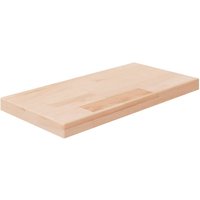 Berkfield Home Shelf Board 40x20x2.5 cm Untreated Solid Wood Oak in Brown