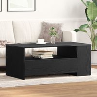 Berkfield Home Black Oak Coffee Table 102x55x43.5 cm Made from Engineered Wood