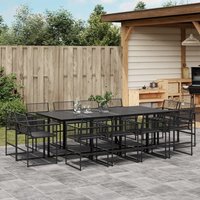 13 Piece Garden Dining Set Poly Rattan