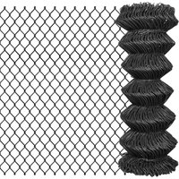 Berkfield Home Chain Link Fence Steel 15x1 m Grey
