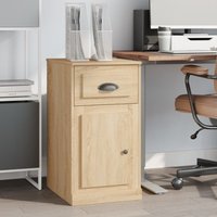 Berkfield Home Side Cabinet with Drawer Sonoma Oak 40x50x75 cm Engineered Wood in Brown | Size: 40 x 50 x 75 cm