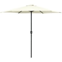 Berkfield Home Outdoor Parasol with Aluminium Pole 270x246 cm Sand White