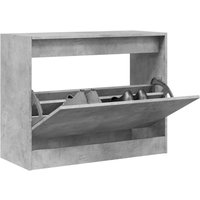 Shoe Cabinet Concrete 80x34x63 cm Engineered Wood x 34 x 63 cm